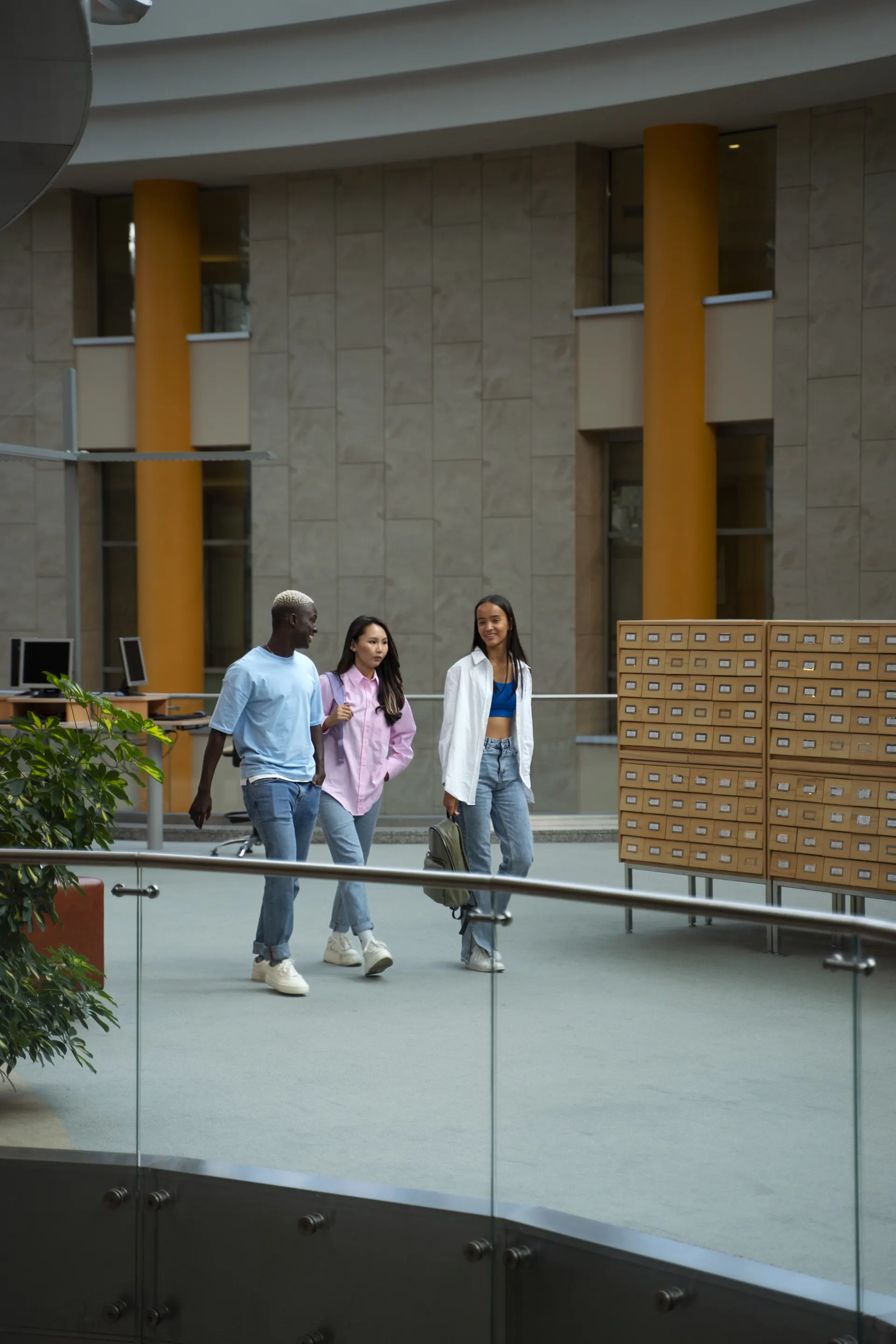 Students walking together